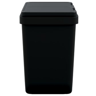 Dubbele vuilnisbak 2x25 L antracietkleurig 4