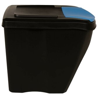 Vuilnisbakken 3 st stapelbaar 75 L antracietkleurig  5