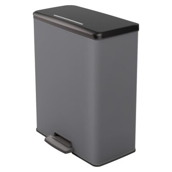 Curver Pedaalemmer Deco rechthoekig 65 L koelgrijs 2