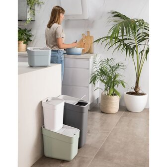 Curver Vuilnisbak Ready to Collect 30 L donkergrijs 7