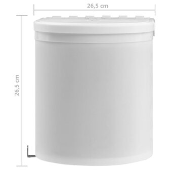 Keukenvuilnisbak inbouw 8 L kunststof 8
