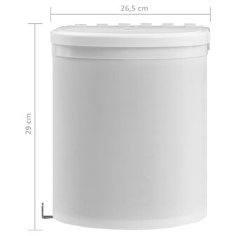 Keukenvuilnisbak ingebouwd 12 L kunststof 8