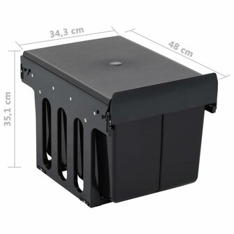 Inbouwprullenbak uittrekbaar soft-close 36 L 7