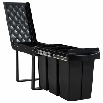 Inbouwprullenbak uittrekbaar soft-close 36 L 3