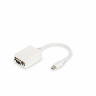 Adapter DisplayPort naar VGA Digitus by Assmann DB-340407-001-W Wit Zwart 15 cm 1