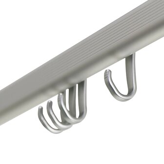 Sealskin Douchegordijnstangenset Easy-Roll mataluminium 2