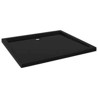 Douchebak rechthoekig 80x90 cm ABS zwart 2