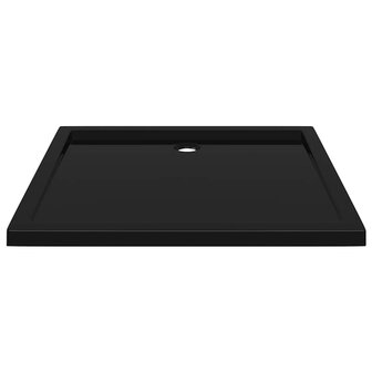 Douchebak rechthoekig 80x90 cm ABS zwart 4
