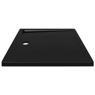 Douchebak rechthoekig 80x90 cm ABS zwart 5