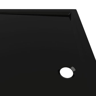 Douchebak rechthoekig 80x90 cm ABS zwart 7