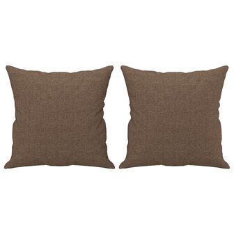 2-delige Loungeset met kussens stof bruin 6