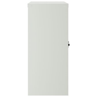 Kantoorkast met 2 deuren 90 cm staal grijs 4