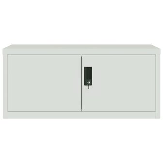 Archiefkast 90x40x130 cm staal lichtgrijs 4