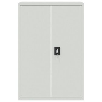 Archiefkast 90x40x180 cm staal lichtgrijs 8