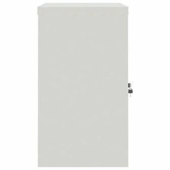 Archiefkast 90x40x70 cm staal lichtgrijs en blauw 5