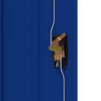 Archiefkast 90x40x70 cm staal lichtgrijs en blauw 8
