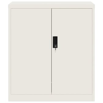 Archiefkast 79x40x90 cm staal wit 3