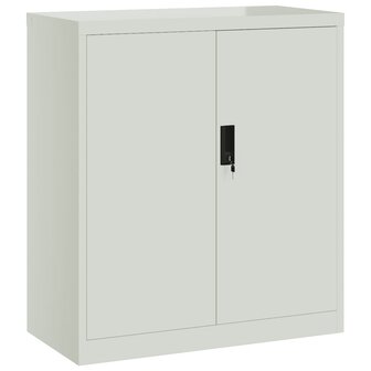 Archiefkast 79x40x90 cm staal lichtgrijs 2