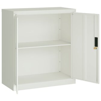Archiefkast 79x40x90 cm staal lichtgrijs 4