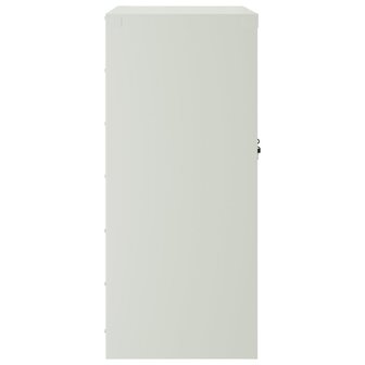 Archiefkast 79x40x90 cm staal lichtgrijs 5