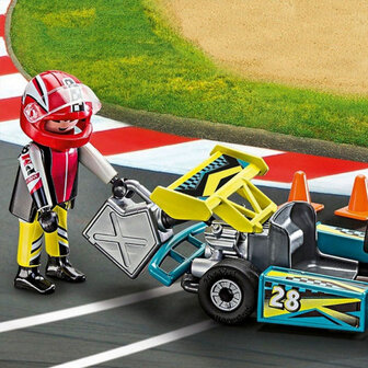 Playset City Action Go Kart Playmobil 9322 - Action - Karting Pilot Case (29 pcs) 2
