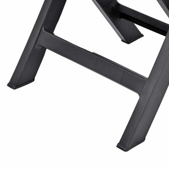 Tuinstoelen inklapbaar 2 st kunststof antraciet 8
