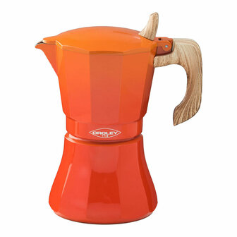 Percolator Oroley Petra Oranje Aluminium 6 Kopjes 1