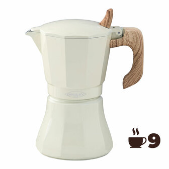 Percolator Oroley Petra Cr&egrave;me Aluminium 9 Kopjes 2