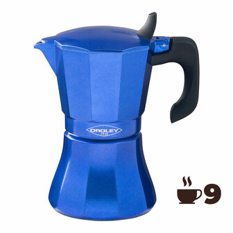 Percolator Oroley Petra Blauw Aluminium 9 Kopjes 4