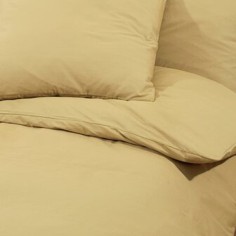 Dekbedovertrekset lichtgewicht 155x220 cm microvezel taupe 7