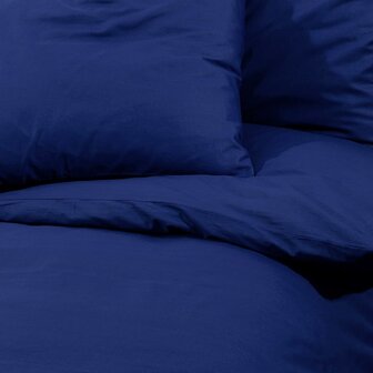 Dekbedovertrekset 155x220 cm microvezel marineblauw 7