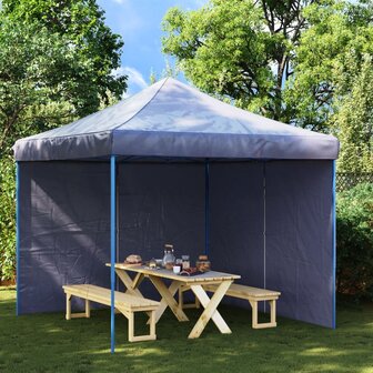 Tentwanden met ritssluiting PE blauw 2 st 1