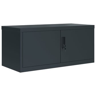 Archiefkast 90x40x145 cm staal antracietkleurig 3