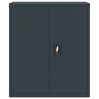 Archiefkast 90x40x145 cm staal antracietkleurig 8