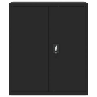 Archiefkast 90x40x105 cm staal zwart 3