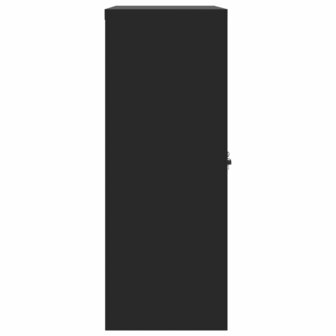 Archiefkast 90x40x105 cm staal zwart 5