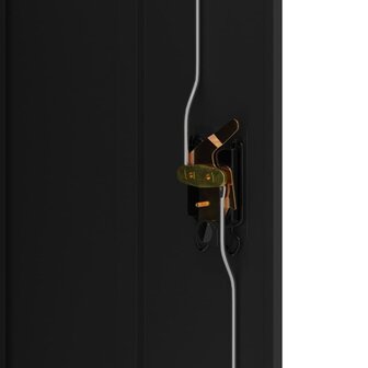 Archiefkast 90x40x105 cm staal zwart 8