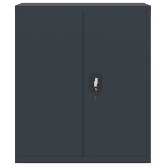 Archiefkast 90x40x105 cm staal antracietkleurig 3