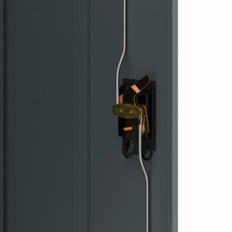Archiefkast 90x40x105 cm staal antracietkleurig 8