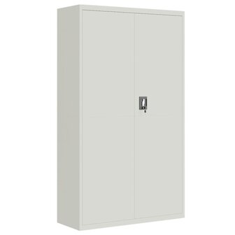 Archiefkast 105x40x180 cm staal lichtgrijs 2