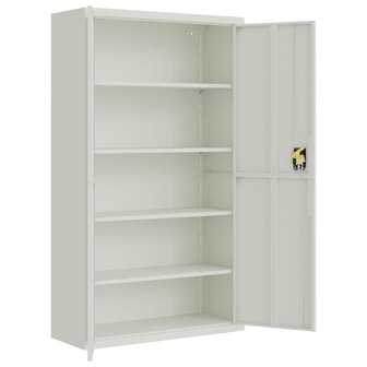 Archiefkast 105x40x180 cm staal lichtgrijs 4
