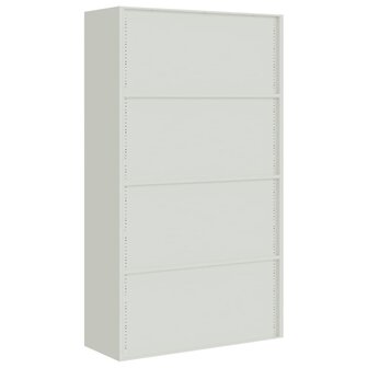 Archiefkast 105x40x180 cm staal lichtgrijs 6
