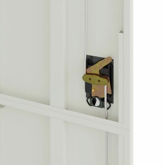 Archiefkast 105x40x180 cm staal lichtgrijs 8