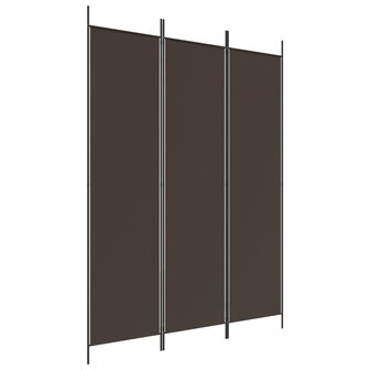  Kamerscherm met 3 panelen 150x200 cm stof bruin 2