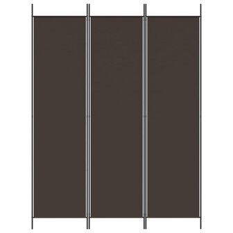  Kamerscherm met 3 panelen 150x200 cm stof bruin 3