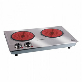 Vitrokeramische kookplaat JATA V532 Staal 1200 W 2400 W 1