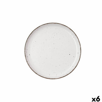 Dessertbord Quid Duna Beige Keramisch 20 x 2,5 cm (6 Stuks) 1