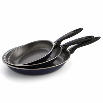 Pannenset Quid Nuit Blauw Metaal (3 pcs) 1
