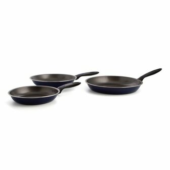 Pannenset Quid Nuit Blauw Metaal (3 pcs) 2