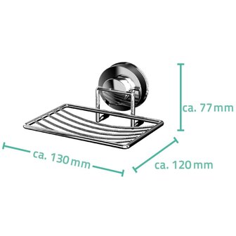 RIDDER Douchezeepbakje 13x12x7,7 cm chroom 12040100 3